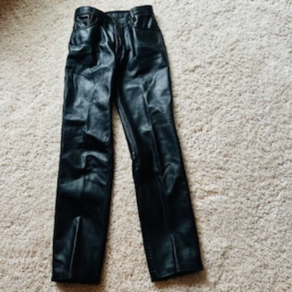 Johnson Leathers San Francisco Womens Size 32 Leather Motorcycle Pant